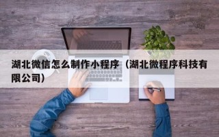 盘锦湖北微信怎么制作小程序（湖北微程序科技有限公司）